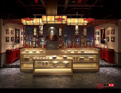 合肥包河區火鍋店設計裝修案例