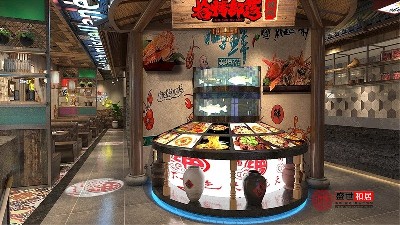 合肥經(jīng)開區(qū)燒烤店設(shè)計裝修案例